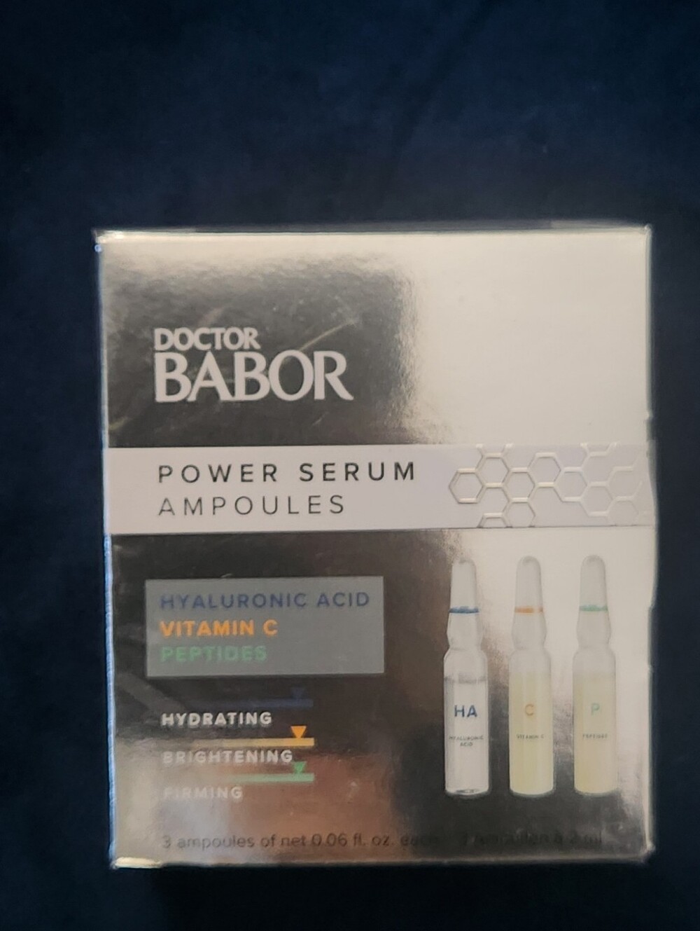 DOCTOR BABOR -Power Serum Ampoules - Silver Hydrating & Brightening Trio